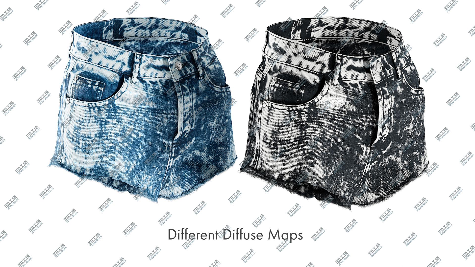 images/goods_img/202104023/Men's and Women's Jean Shorts Collection 7 3D model/3.jpg